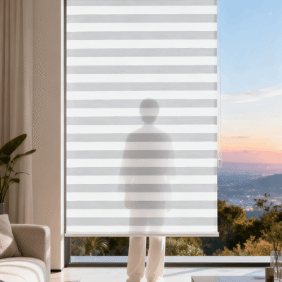 Vision Day/Night Textile Roller Blinds - Zebra